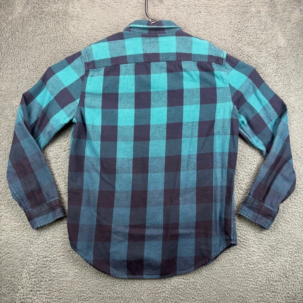 American Eagle Outfitters‎ Mens Plaid Flannel Button Up Shirt Long Sleeve M - Picture 7 of 8